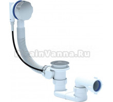 Слив-перелив для ванны Cezares CZR STP1 01 52 мм, полуавтомат, хром, с сифоном