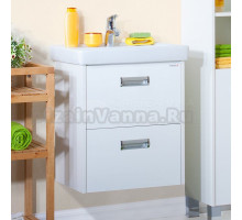 Тумба под раковину без столешницы Бриклаер Палермо 55/3 подвесная, с 2 ящиками