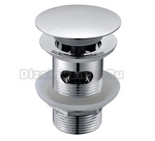 Донный клапан для раковины Wasserkraft A024 с переливом, хром