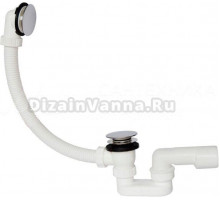 Слив-перелив для ванны Plastbrno EVK0150 52 мм, клик-клак, хром, с сифоном