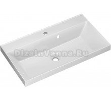 Мебельная раковина СаНта Classic 60 накладная, белая, прямоугольная, искусственная мрамор
