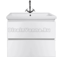 Тумба под раковину без столешницы Style Line Даймонд 60 Люкс Plus подвесная, белая