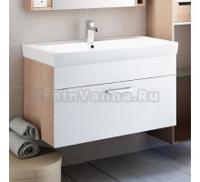 Тумба под раковину без столешницы IDDIS Mirro 80 подвесная, белая, дерево