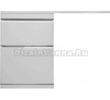 Тумба под раковину без столешницы Style Line Даймонд 120 Люкс Plus напольная, белая