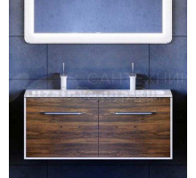 Тумба с раковиной Aqwella 5 stars Malaga 120 крафт темный