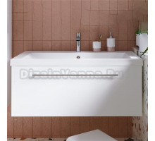 Тумба под раковину без столешницы 1MarKa Соната 90П с 1 ящиком, белый глянец