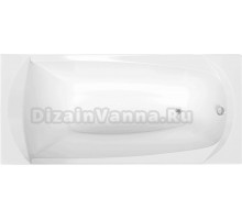 Акриловая ванна 1MarKa Elegance У28485 без опоры 120x70 см, пристенная, белая