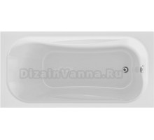 Акриловая ванна 1MarKa Classic У15614 без опоры 140x70 см, пристенная, белая