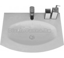 Мебельная раковина Cezares Sting 70 накладная, extra light, полукруглая, стеклянная