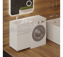 Тумба под раковину без столешницы D@ Эргономика Эргономика 50 с бельевой корзиной