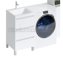 Тумба под раковину без столешницы D@ Эргономика Эргономика 50 с 3 ящиками