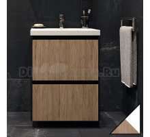 Тумба под раковину без столешницы Velvex Klaufs 60.2Y белая, шатанэ, подвесная