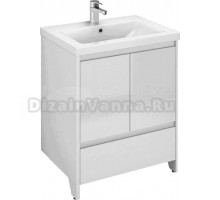 Тумба под раковину без столешницы Velvex Klaufs 60.2D.1Y белая, напольная