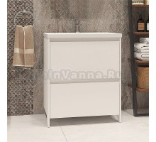 Тумба под раковину без столешницы Velvex Klaufs 70.2Y белая, напольная