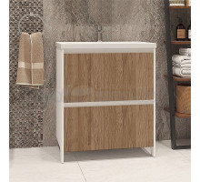 Тумба под раковину без столешницы Velvex Klaufs 70.2Y белая, шатанэ, напольная