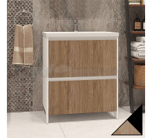 Тумба под раковину без столешницы Velvex Klaufs 70.2Y черная, шатанэ, напольная