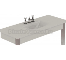 Раковина подвесная Kerasan Bentley 393201*1 120 белая, прямоугольная, со столешницей