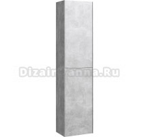 Шкаф-пенал для ванной Aqwella 5 stars Mobi 35 бетон светлый