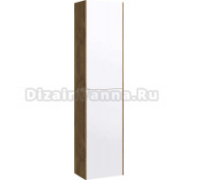 Шкаф-пенал для ванной Aqwella 5 stars Mobi 35 дуб балтийский, белый