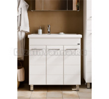 Тумба под раковину без столешницы СаНта Омега 80 напольная, 3 дверцы