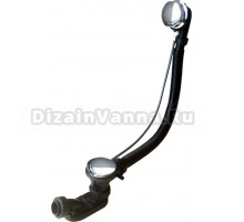 Слив-перелив для ванны Royal Bath Cliv-pereliv p/a 80 cm 50 мм, полуавтомат, хром, с сифоном