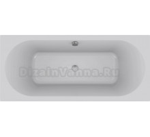 Ванна из искусственного камня Jacob Delafon Odeon Rive Gauche E6D152-00 170x75 см, пристенная, белая, на ножках