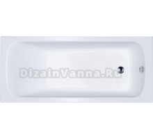 Акриловая ванна 1ACReal Стандарт Гамма Щ0000028715 без опоры 130x70 см, пристенная, белая
