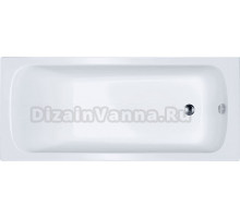 Акриловая ванна 1ACReal Стандарт Гамма Щ0000028734 без опоры 160x70 см, пристенная, белая