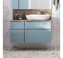 Тумба под раковину без столешницы AQUATON Мишель 100 дуб рустикальный, фьорд