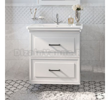 Тумба под раковину без столешницы Sanflor Модена 75, подвесная, белая