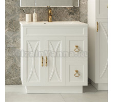 Тумба с раковиной Misty Амбра 80 2 двери, 2 ящика
