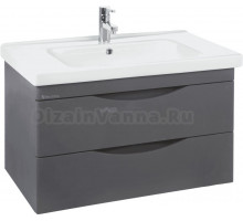 Тумба под раковину без столешницы Bellezza Санриса 100 подвесная, серебро