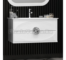 Тумба под раковину без столешницы Opadiris Ибица 90 подвесная, фурнитура хром