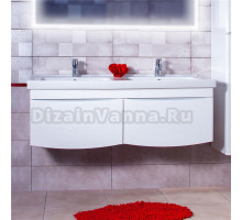 Тумба под раковину без столешницы Бриклаер Вега 125 белая