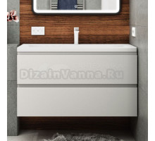 Тумба под раковину без столешницы Art&Max Bianchi 100, подвесная, белый матовый