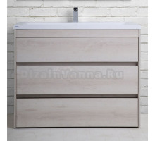 Тумба под раковину без столешницы Art&Max Family 100, напольная, Pino Bianco