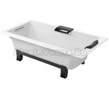 Чугунная ванна Jacob Delafon Archer E6D907-0 170x80 см, отдельностоящая, белая, на ножках, с отверстиями для ручек