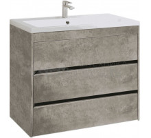 Тумба под раковину без столешницы Art&Max Family 90, напольная, Cemento Veneto
