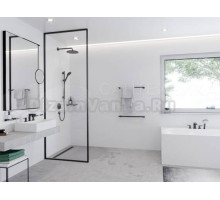Термостатический смеситель встраиваемый Hansgrohe ShowerSelect S 15743670 черный матовый