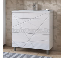 Тумба под раковину без столешницы Vigo Geometry 70 белая