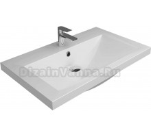 Мебельная раковина 1MarKa Нота New 75 накладная, белая, прямоугольная