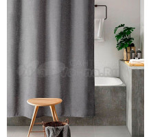 Штора для ванной Carnation Home Fashions Linen Grey Linen Grey 240х200 см, серая