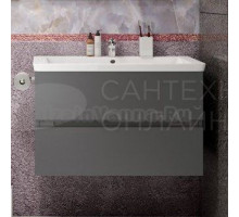 Тумба под раковину без столешницы Art&Max Techno подвесная, 90, смоки софт