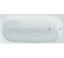 Акриловая ванна DIWO Кострома без опоры 160x70 см, пристенная, белая