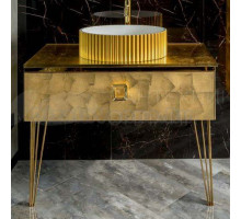 Тумба под раковину без столешницы Armadi Art Lucido 100 поталь