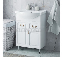 Тумба под раковину без столешницы Corozo Элегия ретро 60, напольная, бронза