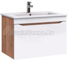 Тумба под раковину без столешницы Vigo Grani 60 подвесная, 1 ящик, дуб сонома