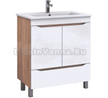 Тумба под раковину без столешницы Vigo Grani 75 напольная, 2 дверцы, 1 ящик, дуб сонома