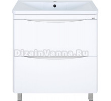 Тумба под раковину без столешницы Misty Атлантик П-Атл-01080-0112Я белая, 80 с 2 ящиками