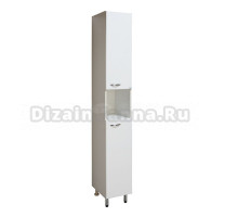 Шкаф-пенал для ванной Runo Эконом мебель 28 универсальный белый